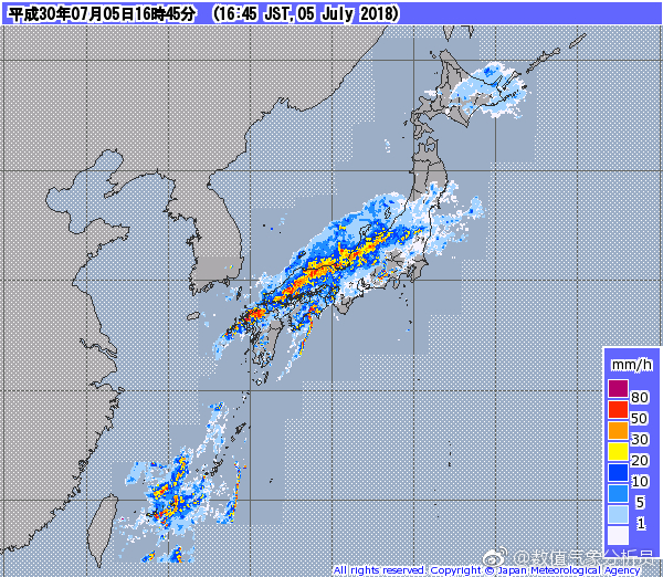 日本梅雨锋强降水如期而至部分地方降雨量将打破记录
