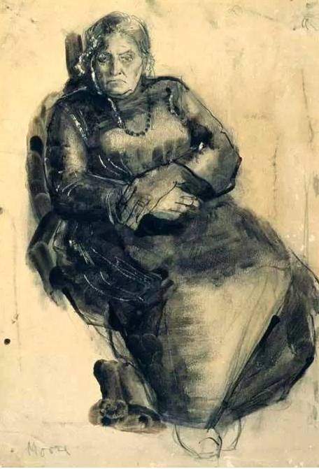 亨利·摩尔的母亲   英国