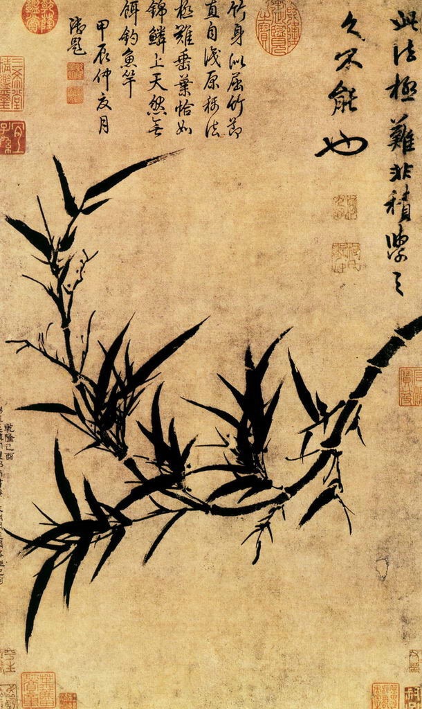 历代名家画竹|墨竹|管道升|赵孟頫_新浪新闻