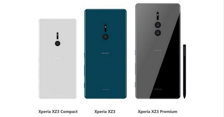 索尼xperia xz3 premium,xz3,xz3 compact同时曝光!