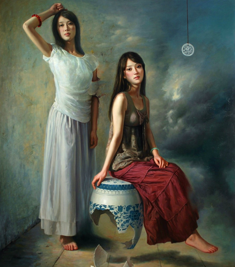 苏新人物油画作品