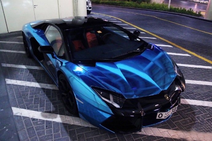 电镀蓝兰博基尼aventador lp700-4