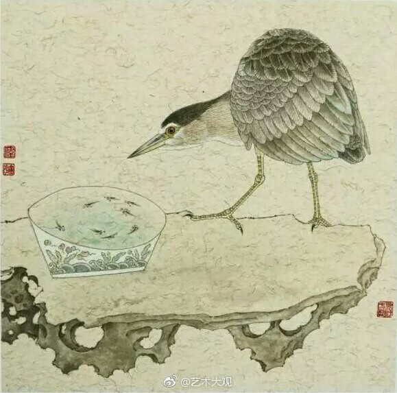 刘奇伟工笔花鸟画欣赏|刘奇伟|花鸟画|工笔_新浪新闻