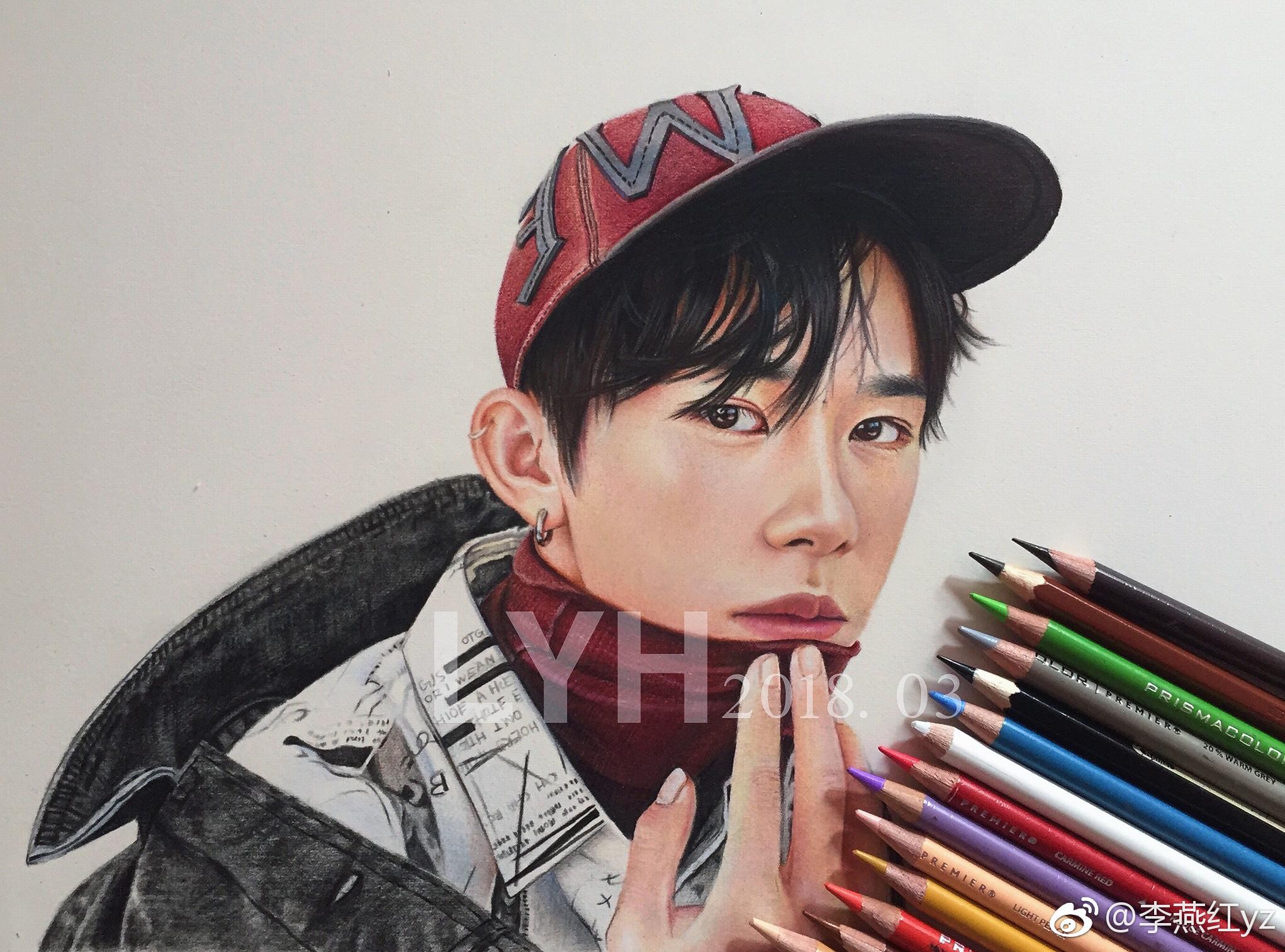 易烊千玺 (霹雳马彩铅获多福细纹纸) 投稿