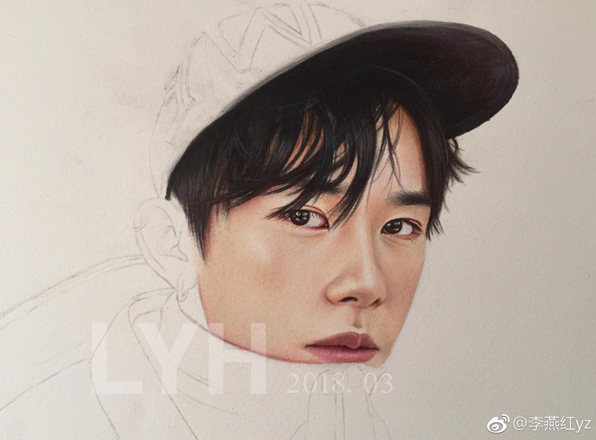 易烊千玺 (霹雳马彩铅获多福细纹纸) 投稿