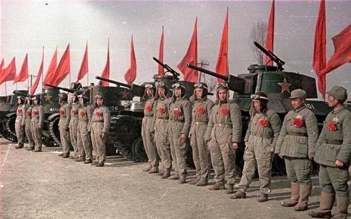 罕见彩色照片解放战争时期的解放军似乎是苏联记者拍摄的