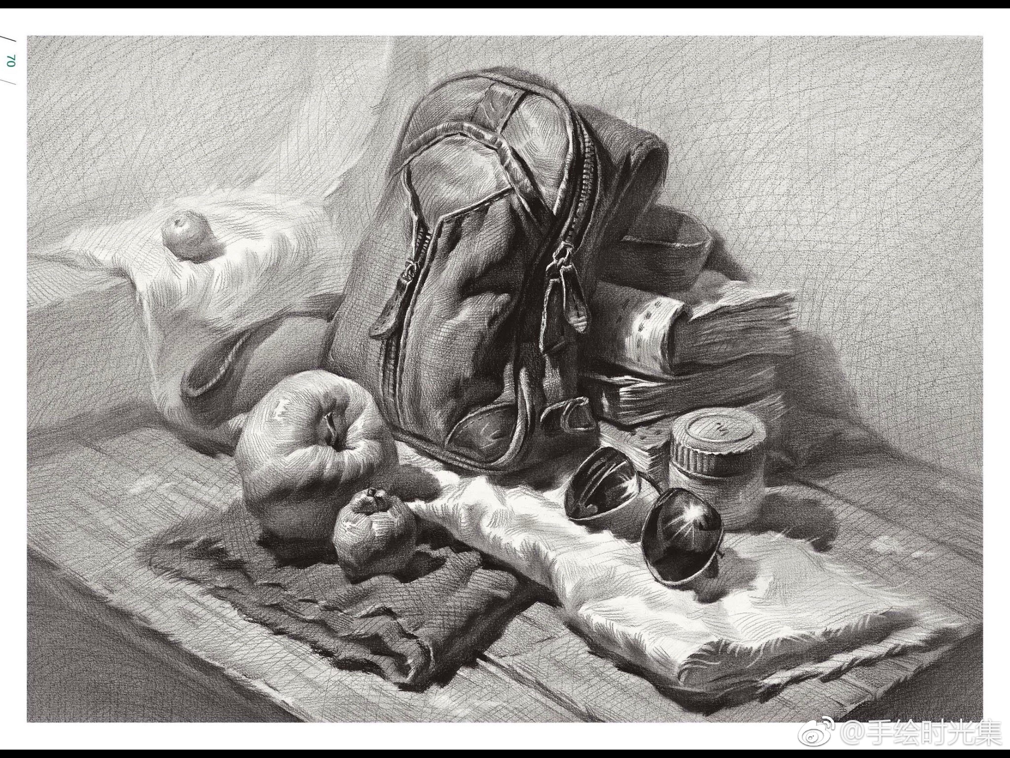 一组素描材料炭笔投稿精质教学朱启鹏