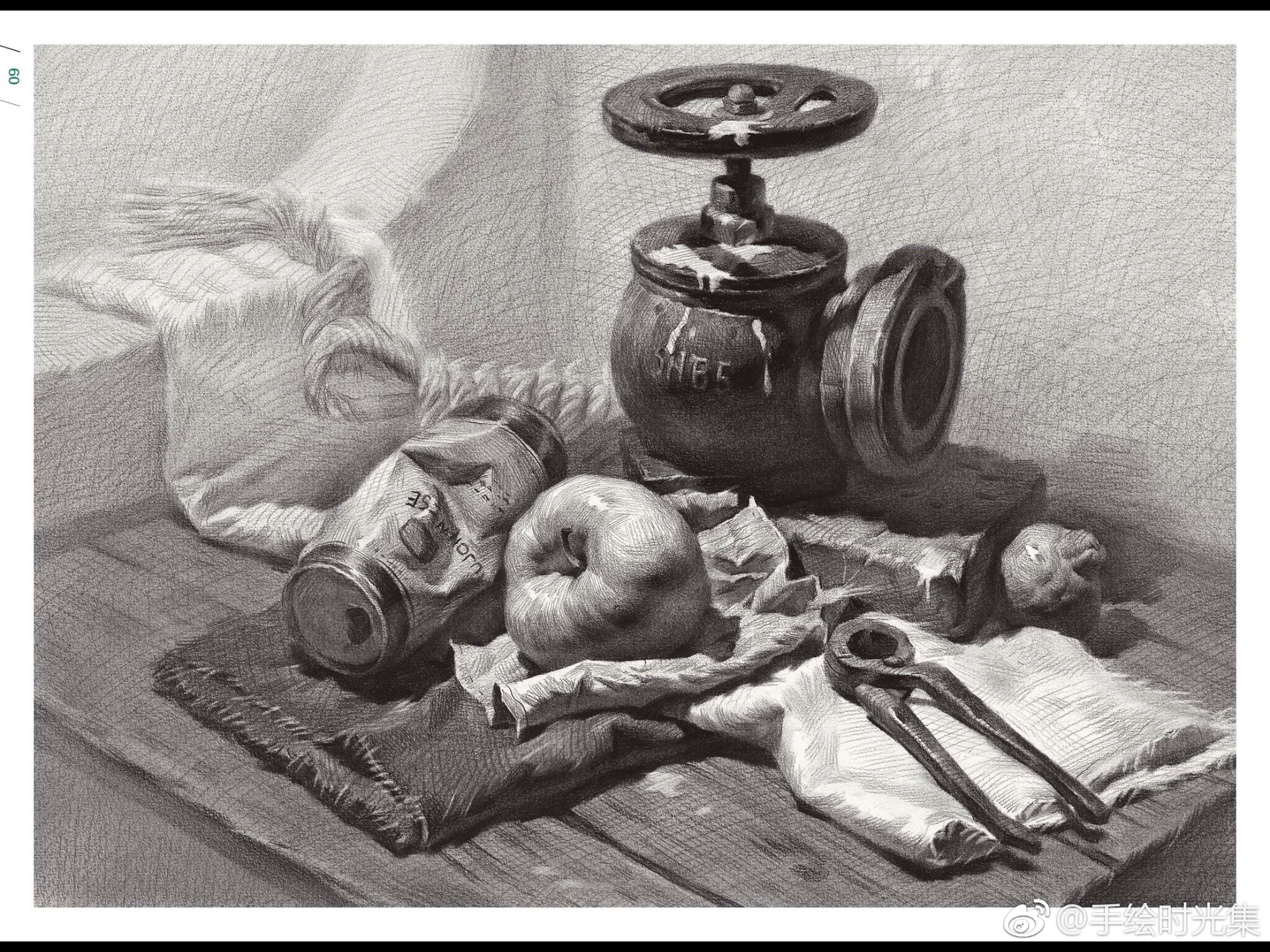 一组素描材料炭笔投稿精质教学朱启鹏