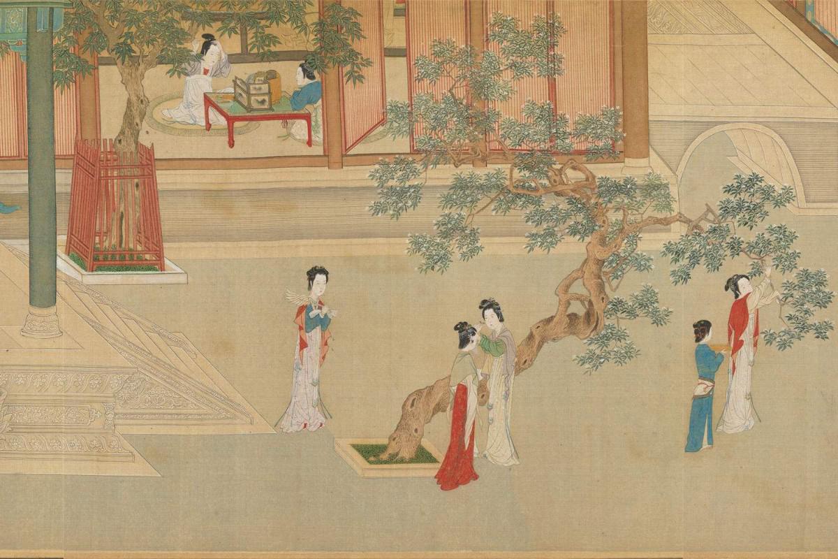 中国重彩仕女图的巅峰——中国传世十大名画之《汉宫春晓图》_新浪新闻