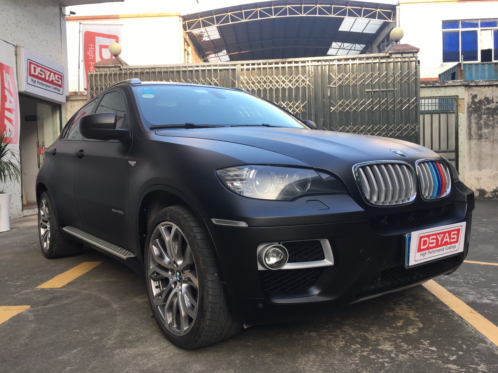 宝马x6改色杜雅金属哑光黑案例