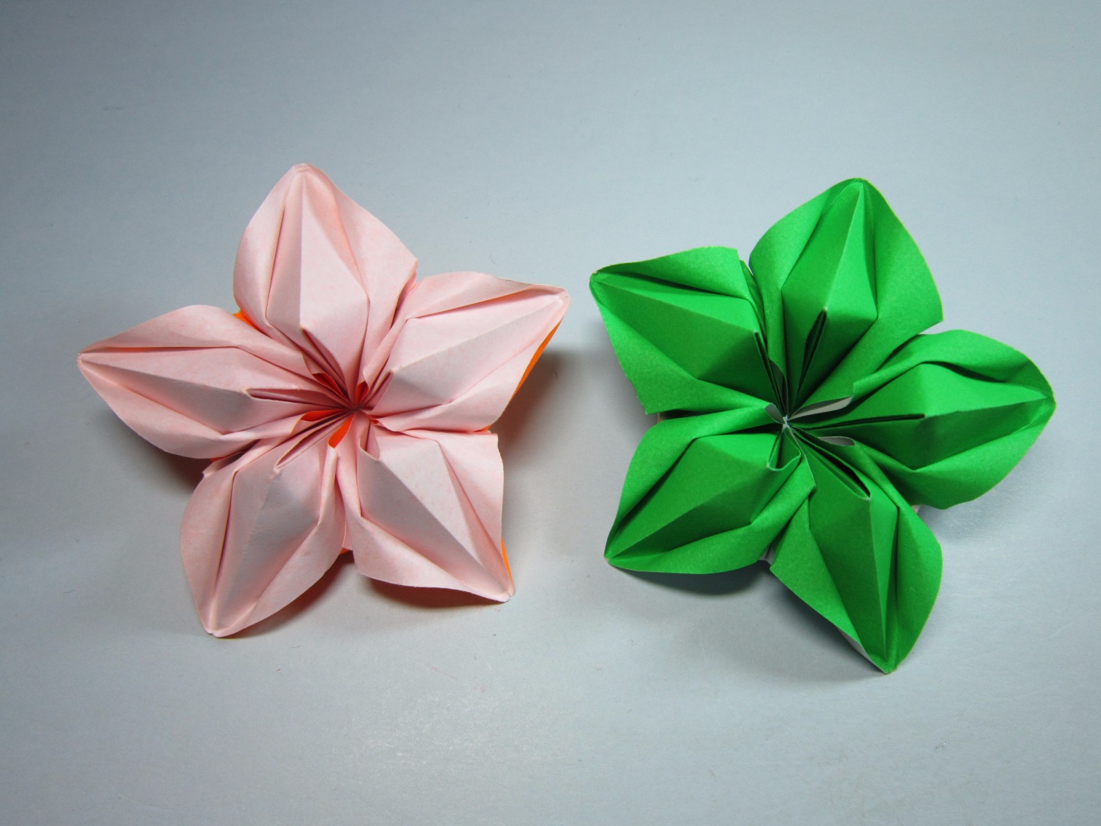 儿童手工折纸杨桃花,简单美丽杨桃花的折法教程