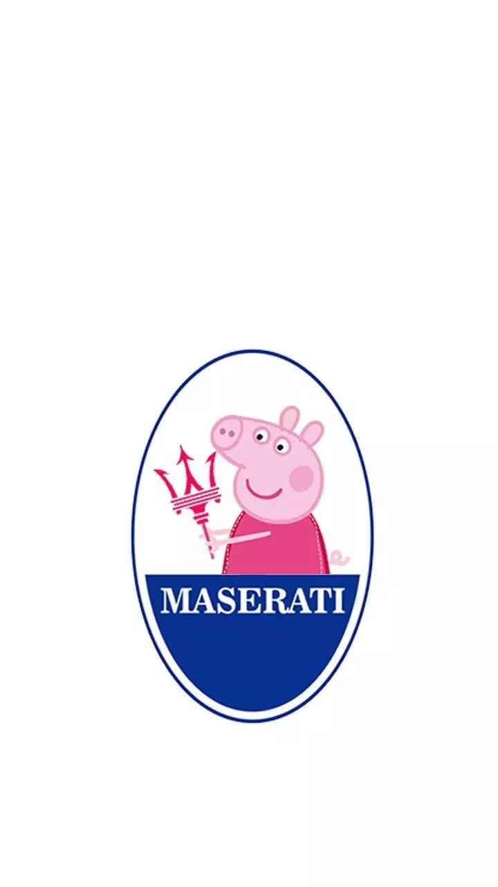 一大波粉红小猪佩奇乱入名车logo到底是什么梗