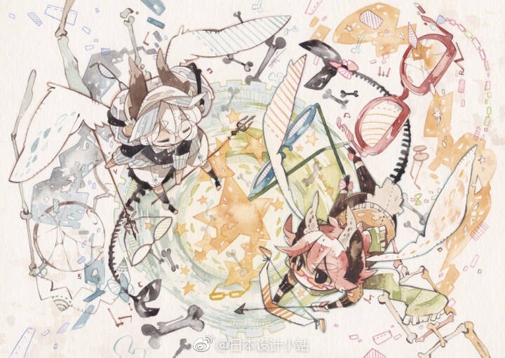 日本插画师 ゆめたに 一组插画设计,这个调调好喜欢