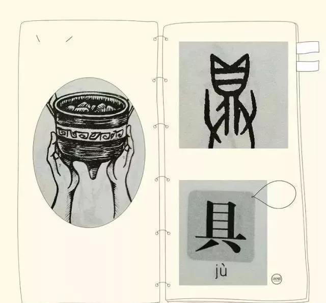 笑呵呵解字具与俱