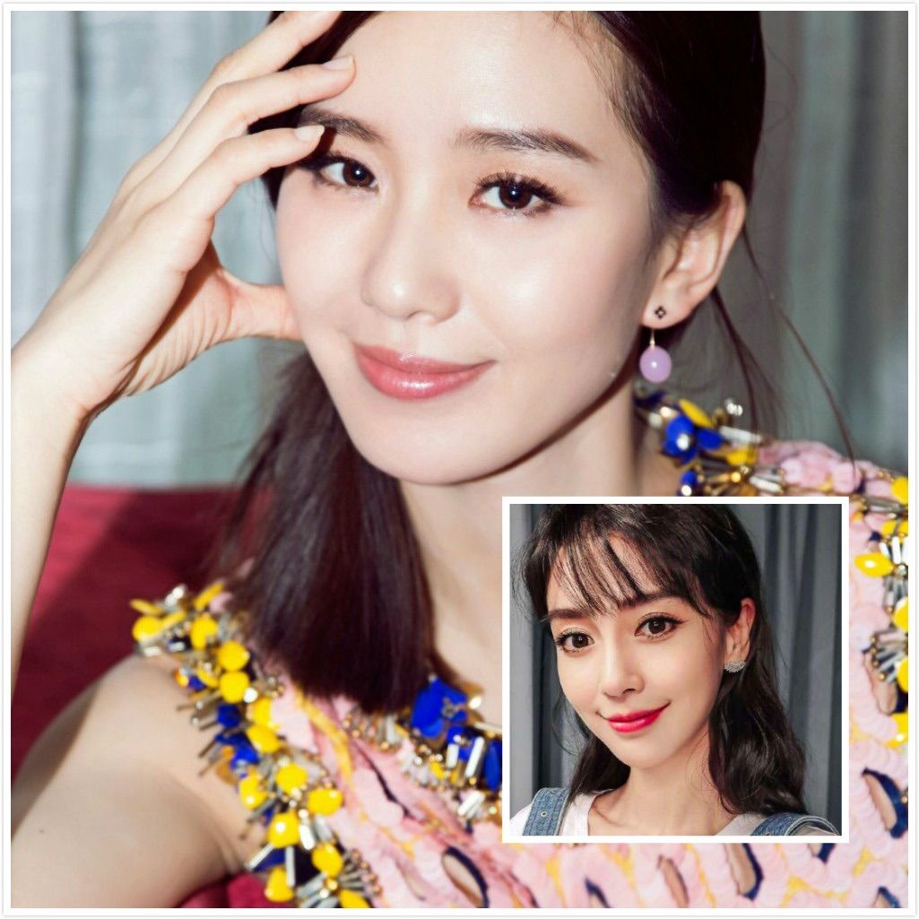 同样的,刘诗诗眼睛稍微小了那么一点.