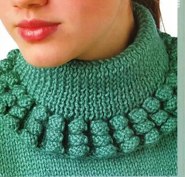 难得看见的毛衣领口袖口花样编织收藏起来用处很大