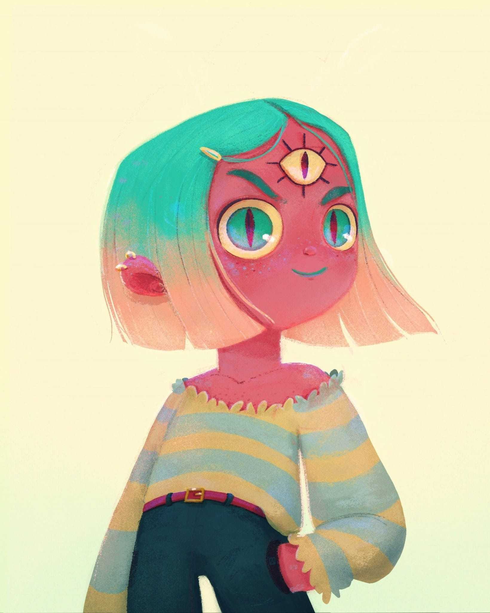 beatriceblue的画风简直让人爱不释手