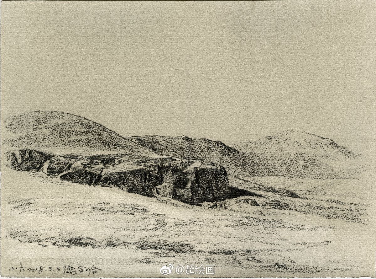 于小冬5月份写生作品风景速写