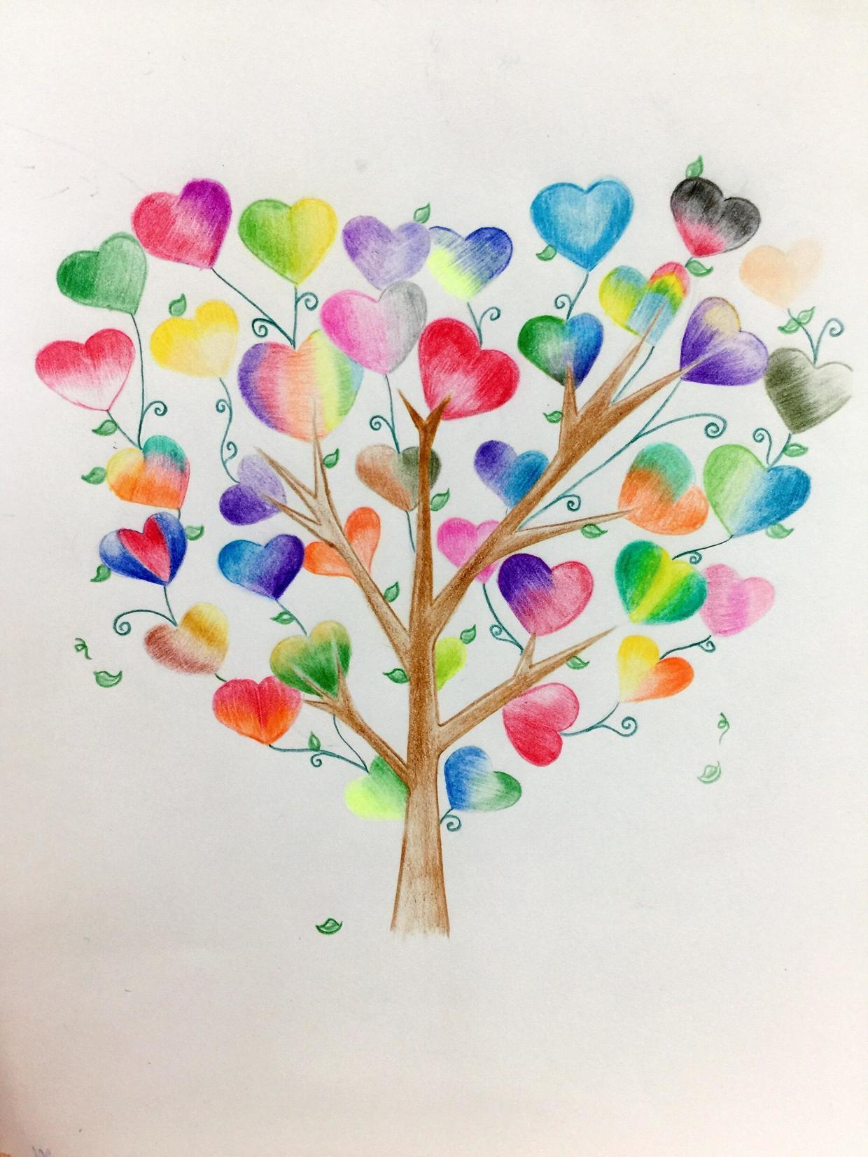 彩铅这种画材必须要掌握的技法叠色