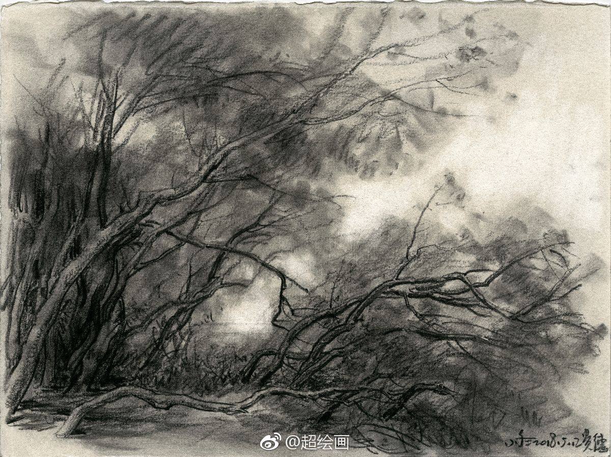 于小冬5月份写生作品风景速写