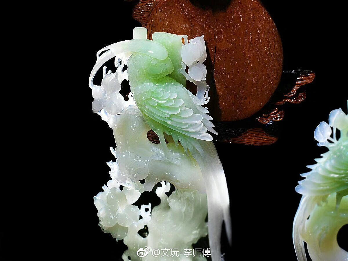 鹦鸣神鹉|玉雕|鹦鹉|大摆件_新浪新闻