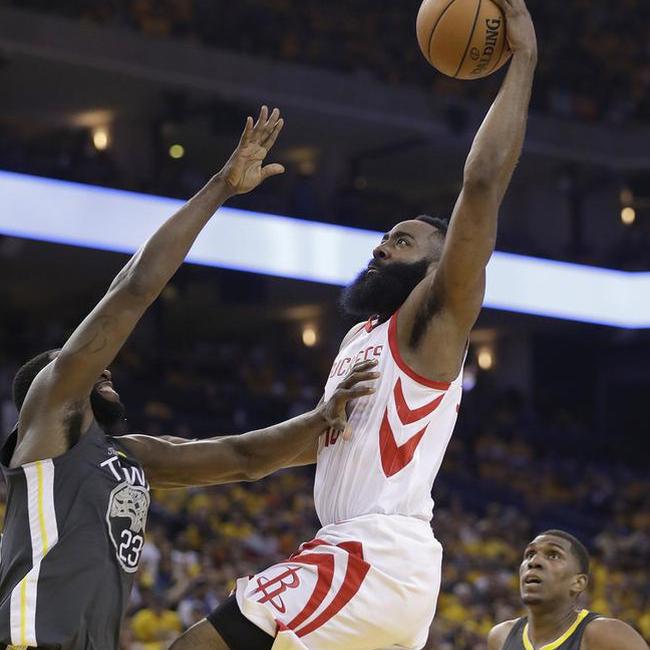 哈登隔扣格林北京时间5月23日,今天休斯顿火箭迎来西决g4,客场对金州