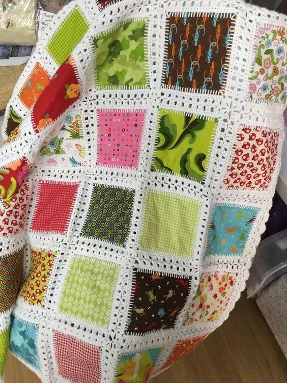 碎布头旧床单统统别扔毛线这样钩一起好用还好看