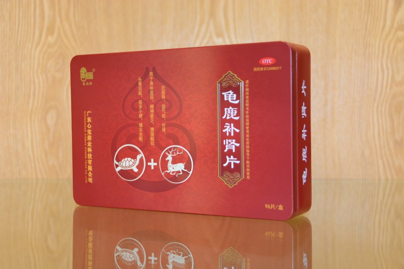 从药方配伍可以得知:龟鹿补肾片在扶助肾阳(鹿角胶,淫羊藿,锁阳,狗脊)