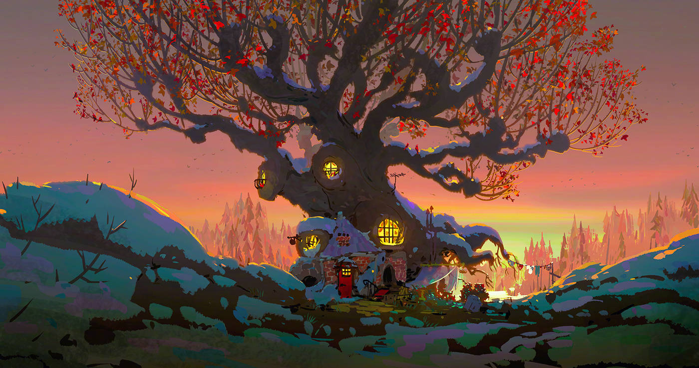 奇幻场景插画设计,实在是太美了|gabriel gomez