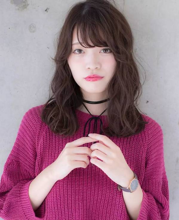 中长发烫发款式