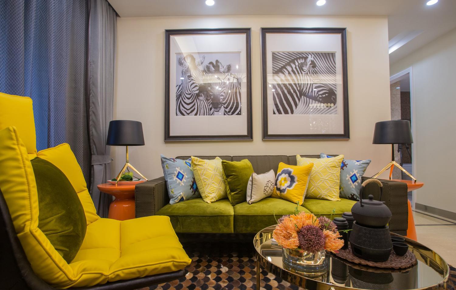 现代简约风格装修样板间 三室两厅新房装修可以参考的案例