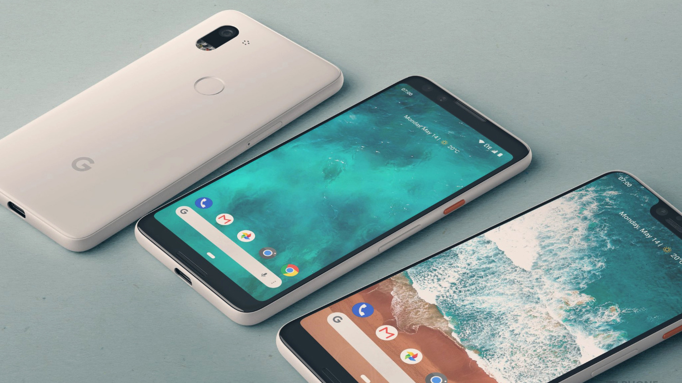 搭载原生android 9.0系统,谷歌pixel 3系列真机渲染图曝光