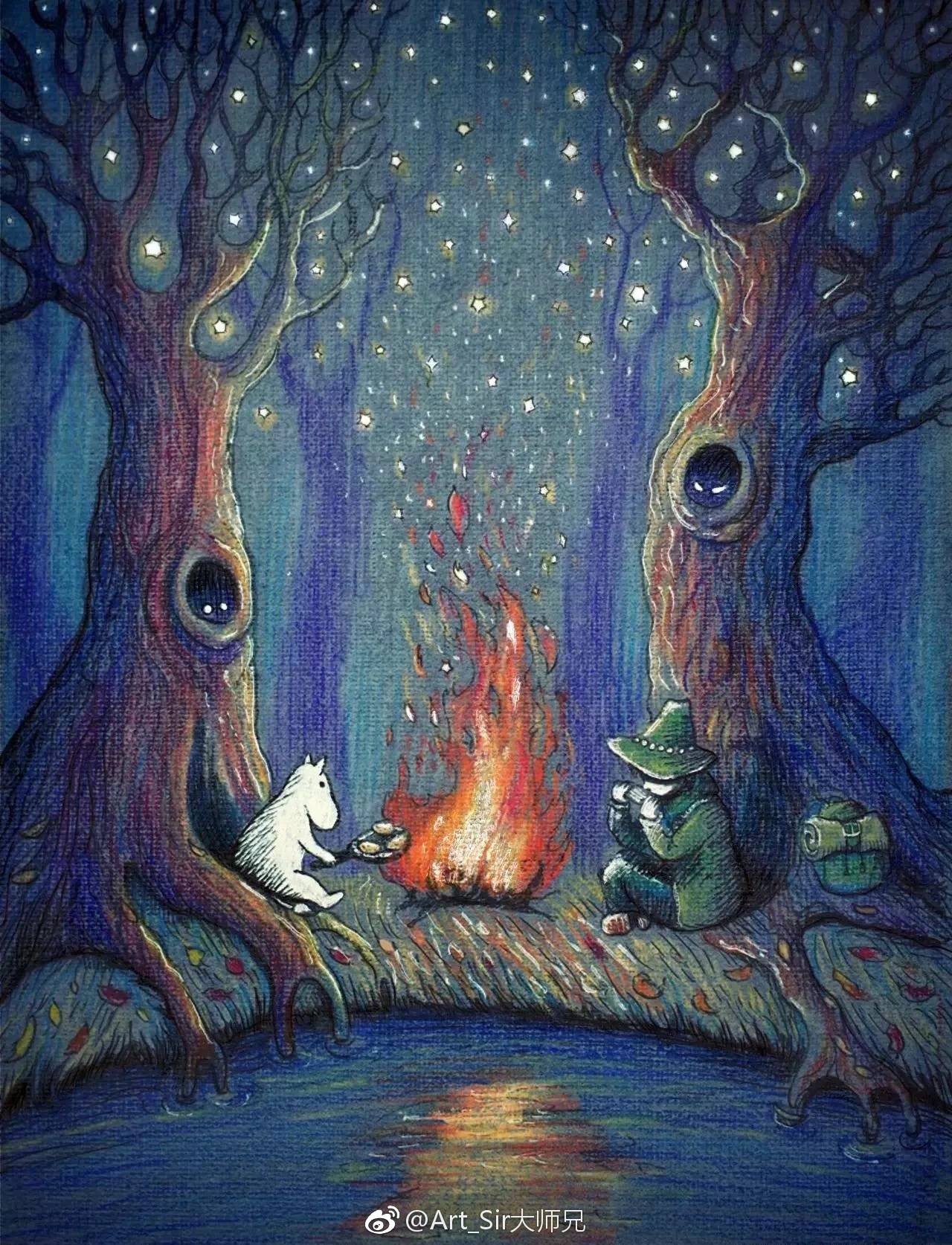 治愈系彩铅艺术家lenagnedkova69