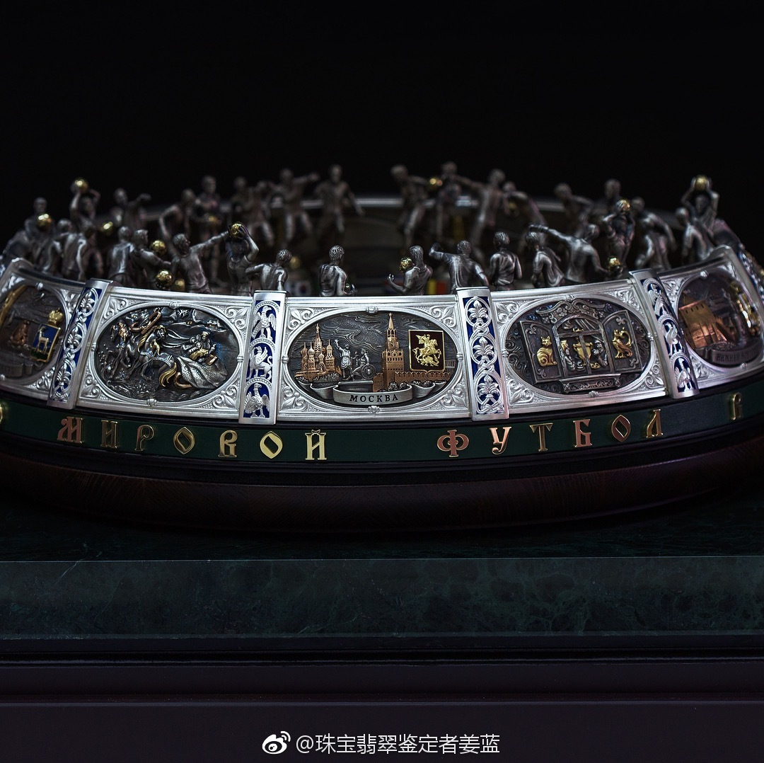俄罗斯珠宝商为纪念2018世界杯而创作的珠宝艺术品体育场13号