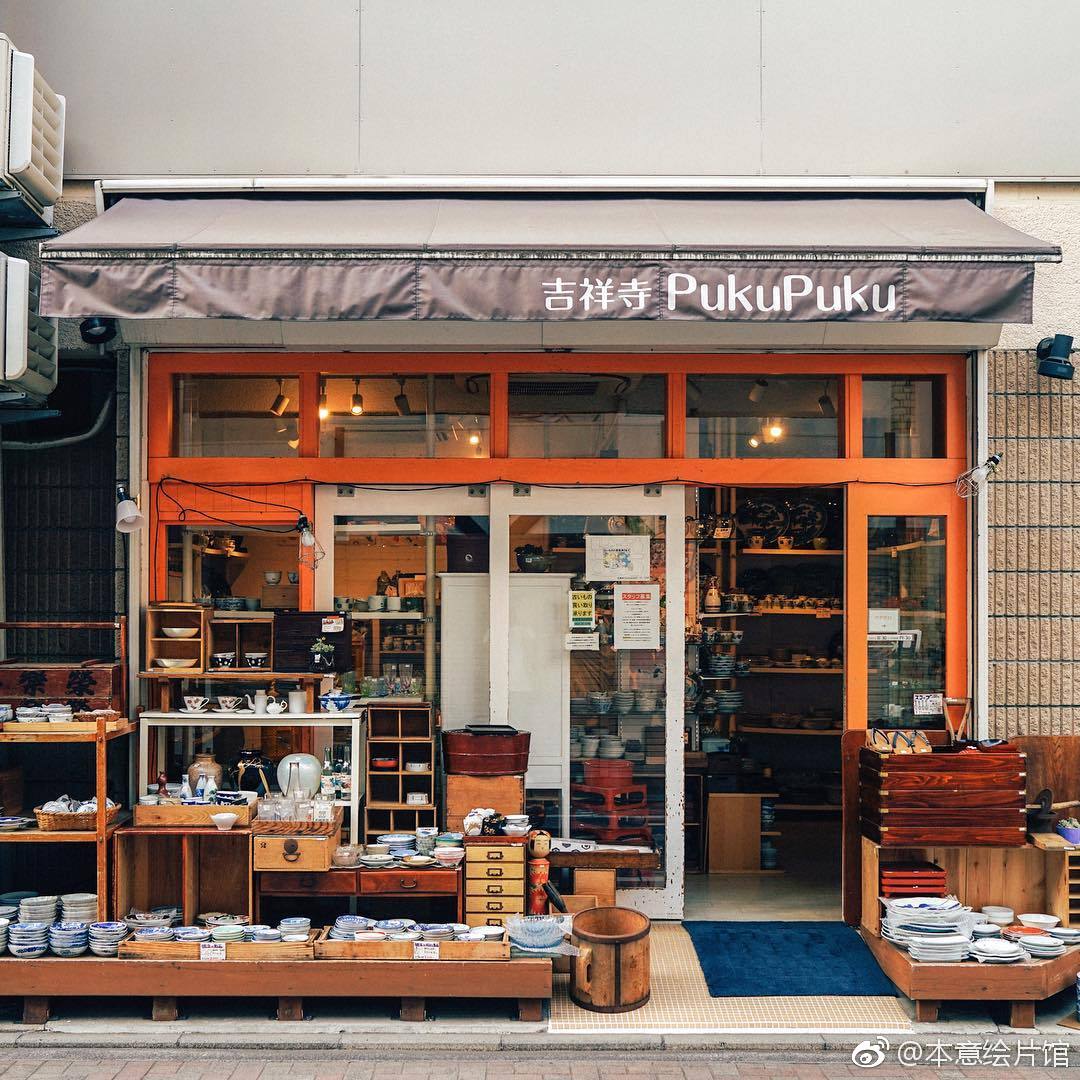 绘画素材第221辑日本街边干净的小店三inssonokoro