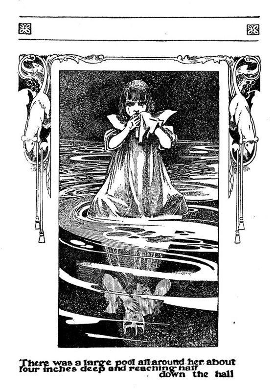 "爱丽丝梦游仙境" 1907年版黑白插图 英国插画师 charles robinson