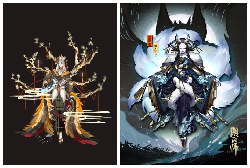 阴阳师:百绘罗衣ssr玉藻前作品 投票最多的是从仙侠来的?