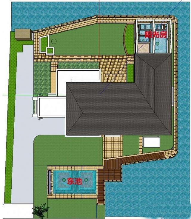 鱼池的设计图和鱼池系统规划图实例