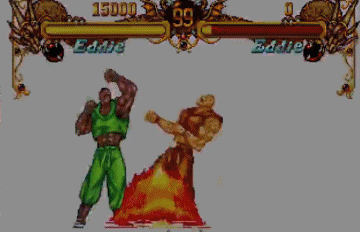 经典街机游戏中的"柱形波动",代表游戏中的最高必杀特效