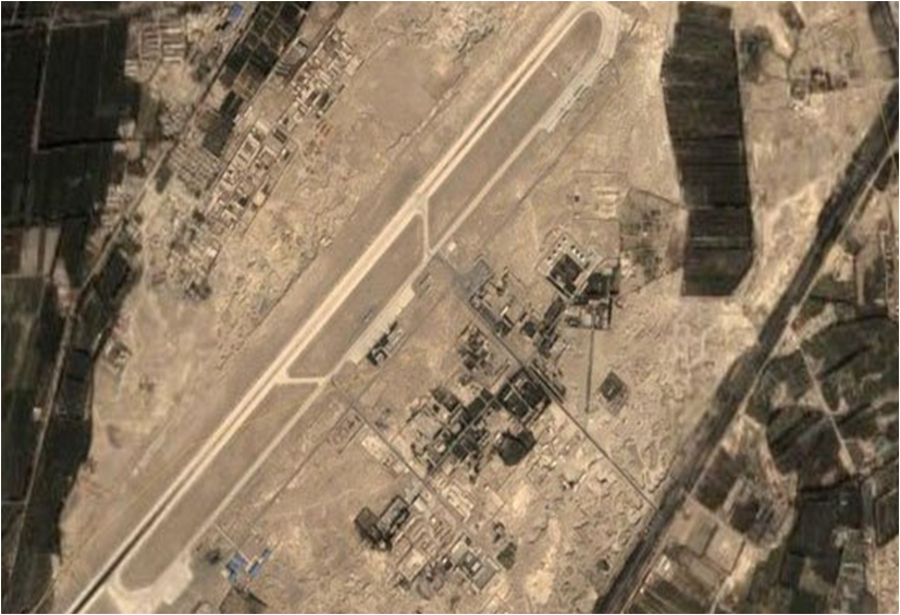 (图为google卫星地图上流览新疆巴音郭楞蒙古自治州境内的马兰军事