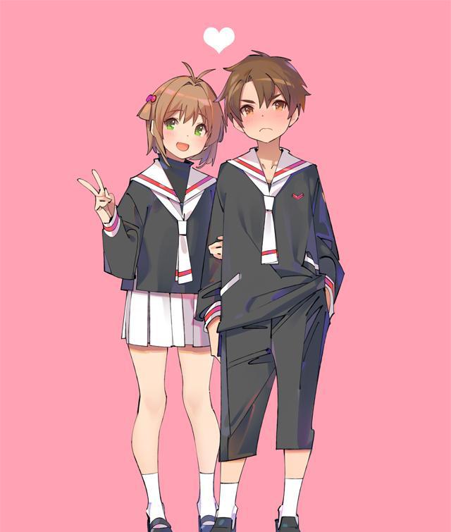 经典动漫《魔卡少女樱》唯美cp小樱小狼系列壁纸!前方高甜预警