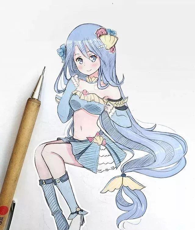 手绘丨meriri vega:圈粉无数的超级q版插画~|漫画|针管笔|手绘板_新浪