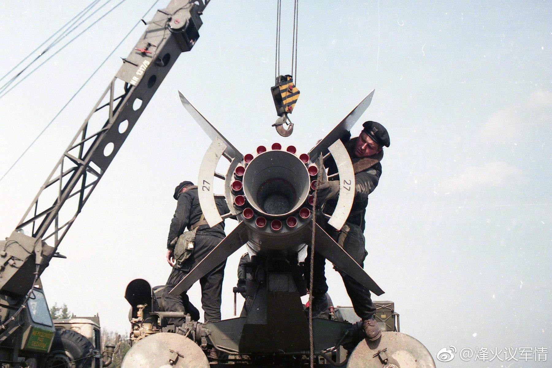 波兰导弹部队实弹发射"蛙"-7火箭彩色老照
