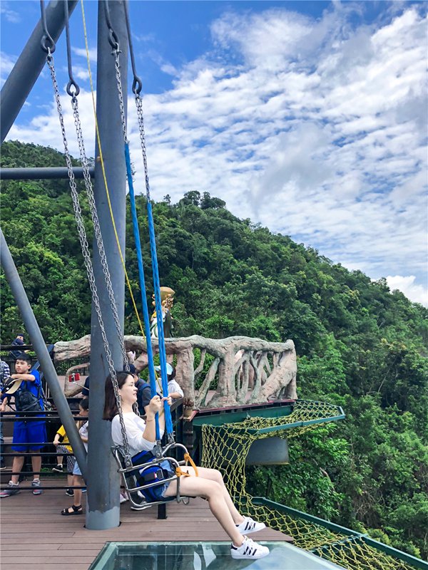 呀诺达景区"悬崖观海秋千"正式对外开放!距三亚市区仅40分钟!