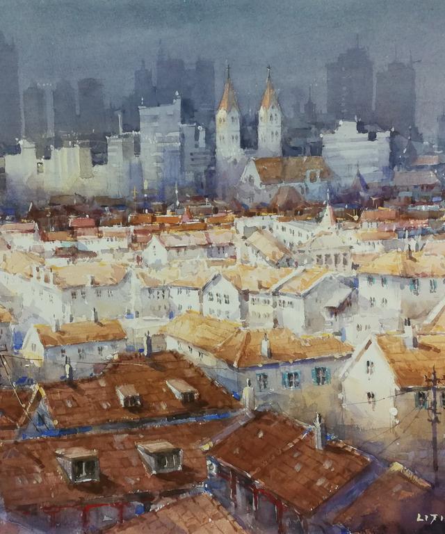 《阳阳说画推介画家》青岛,李家成水彩作品欣赏