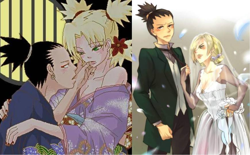 当火影忍者中情侣变成婚纱照后,鹿丸手鞠变欢喜冤家!雏田最美