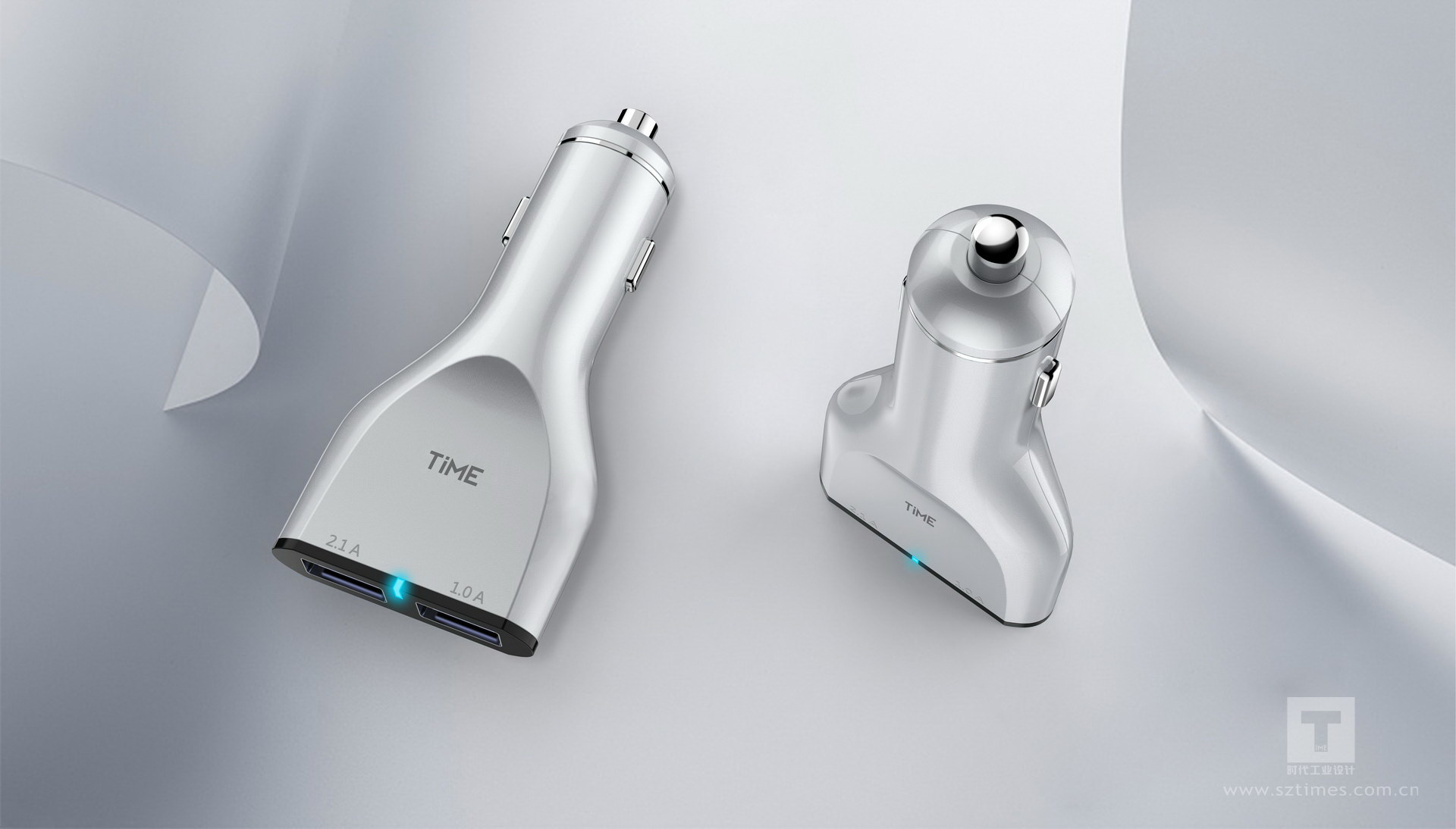 车载充电器产品外观设计时代工业设计案例推荐