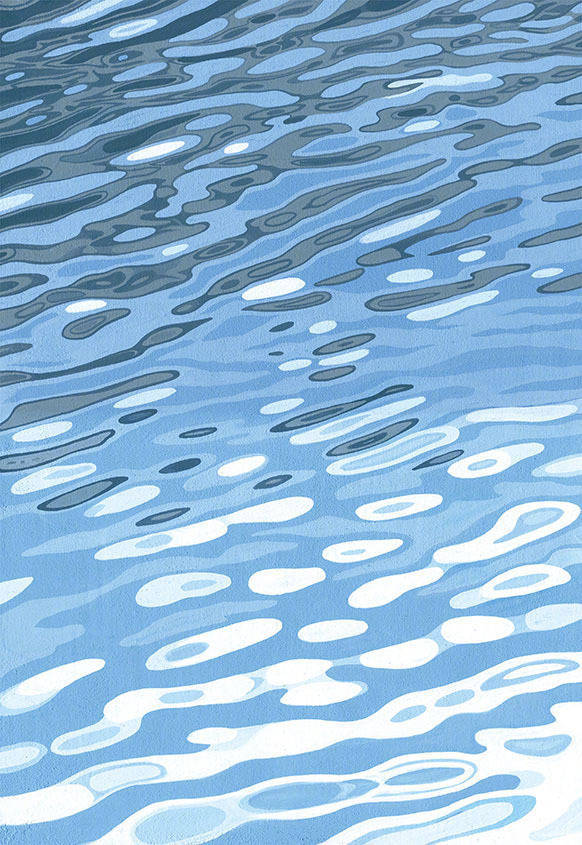 水波绘日本水彩画家hiroyukiyamada676767