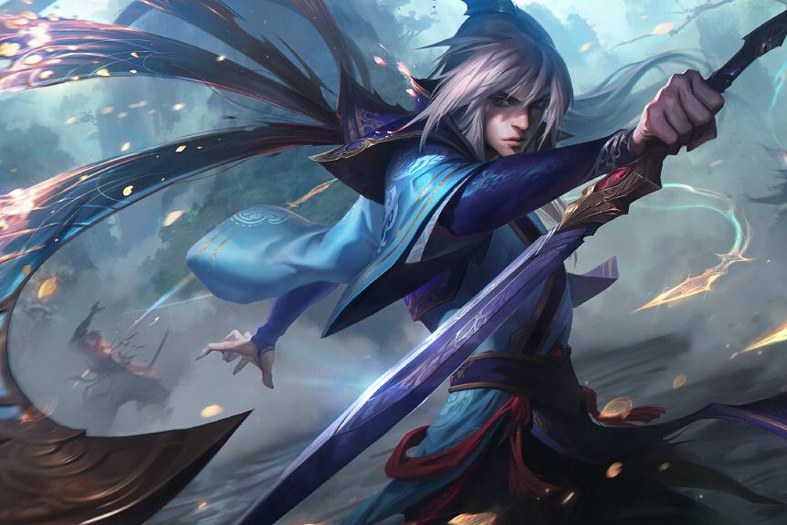 lol新皮肤曝光男刀女刀重回陆地神仙卢锡安西部魔影帅掉渣