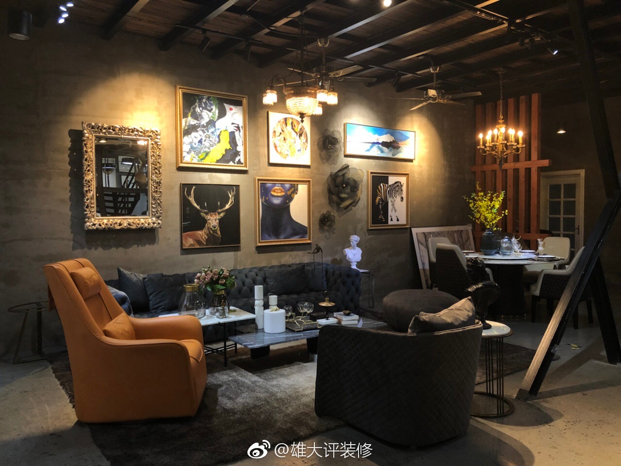 绝对有味道的一间软装设计工作室,三层楼,放着节奏感的歌曲